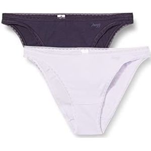 Sloggi Damesondergoed (verpakking van 2), Blauw - Lichte Combinatie, XS