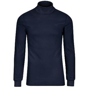 Trigema - TRIGEMA - Colshirt - Navy - Lange Mouwen