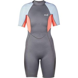 XCEL Dames Doreen Back Zip 2mm neopreenpak, zwart paars, 6 EU