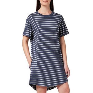 G-STAR RAW Lash Fem losse damesjurk, Veelkleurig (Fantem Blue/Dk Talc Stripe D21383-c483-d166), XS