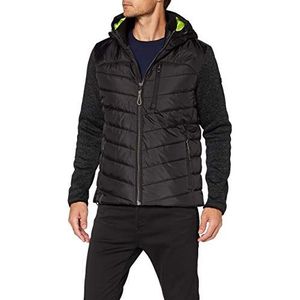 camel active Gewatteerde jas voor heren, Zwart