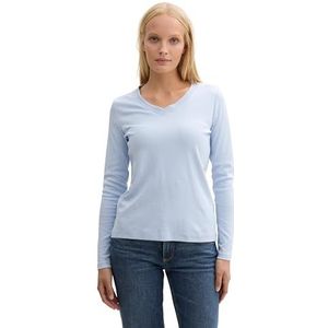 TOM TAILOR T-shirt met lange mouwen voor dames, 11270 - Kentucky Blue, XL