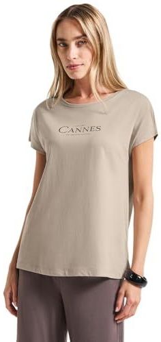 Street One - Shirt - Zwart - Katoen/Modalmix