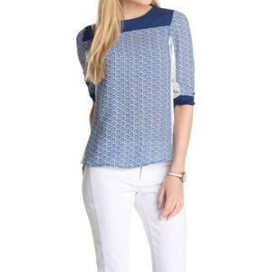 Esprit Regular Fit blouse voor dames met ornamentprint