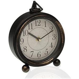 Metal Black Table Clock