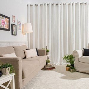 sancarlos – kant-en-klare gordijn Alexis, 100% Polyester, crème, 270 x 140 cm