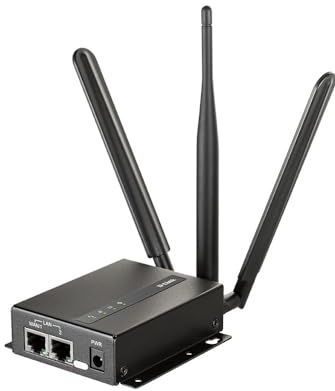 D-Link - DWM-313 - Draadloze Router - Zwart - Gigabit Ethernet - 4G