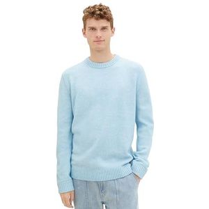 TOM TAILOR Trui voor heren, 34174 - Midden Blauw Witte Kern, XXL
