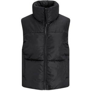 JACK & JONES Dames Jxsolvej Puffer Vest OTW gewatteerd vest, zwart, M