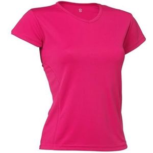 ASIOKA - Sportief T-shirt voor meisjes - Technisch T-shirt voor meisjes - Kleur fuchsia