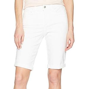 NYDJ Women's Briella ROLL Cuff Jean Short, Optic White, 18