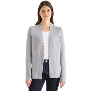 CECIL Open Cosy Cardigan Luna Grijs Melange L