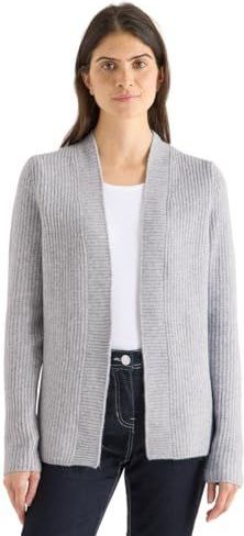 CECIL Open Cosy Cardigan Luna Grijs Melange L