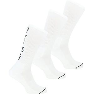 Calvin Klein Crew Sock voor heren, wit, One Size