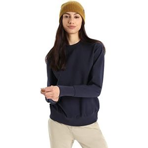 Icebreaker Dames Central II Sweater - Dames Sweatshirt - Merino Wol Mid Layer - Midnight Navy, M