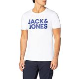 JACK & JONES T-shirt voor heren, zwart, XXL