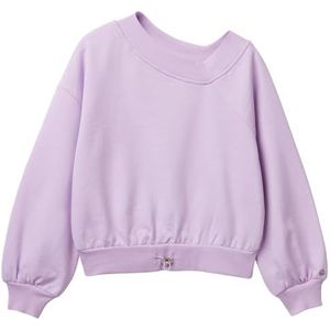 United Colors of Benetton Sweatshirt met capuchon voor meisjes en meisjes, Paars, 170 cm