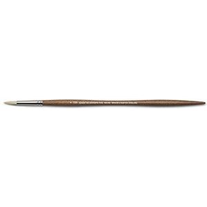 Winsor & Newton 5010504 Professionele synthetische Olieverfpenselen met hoge elasticiteit en duurzaamheid, ergonomisch handvat voor olieverf en alkydverf - Rond borstel Nr. 4