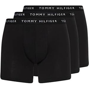 Tommy Hilfiger 3P BOXER BRIEF boxershorts heren, Zwart/Zwart/Zwart, S