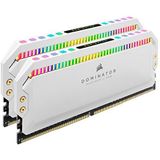 Corsair DOMINATOR PLATINUM RGB 32GB (2x16GB) DDR4 3200 (PC4-25600) C16 1.35V Desktop Memory - Wit, CMT32GX4M2E3200C16W