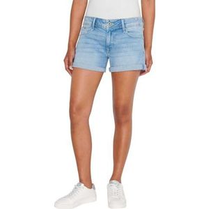 Pepe Jeans Dames ontspannen korte Mw Shorts, blauw (Denim-MP2), 33W, Blauw (Denim-mp2), 33W