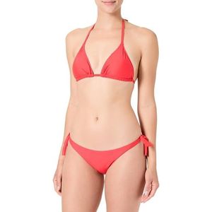 Verstelbare bikiniset, effen, Koraal, 34