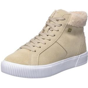 Tommy Hilfiger Vrouwen Vulc Suede Sneaker Hi Fw0fw07549 Gevulkaniseerd, Beige Merino, 36 EU