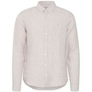 Casual Friday Anton BD Ls Linen T-shirt Shirt 154503/Kasteel Gray, S Heren, 154503/Kasteel Gray, S