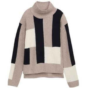 Tom Tailor - 1047706 - Trui - Gestructureerd - Colour Blocking - Opstaande Kraag