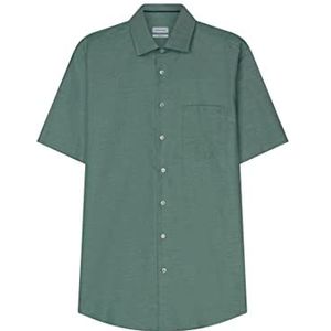 Seidensticker Heren Business Hemd Shirt, Groen, 45, Groen, 48