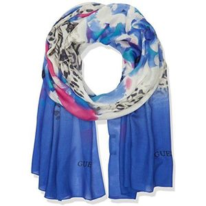 Guess dames sjaal sjaal, blauw (ind), Eén maat