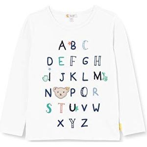 Steiff T-shirt met lange mouwen voor, wit (bright white), 86 cm