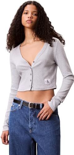 Calvin Klein - Gebreid Vest - Lichtgrijs