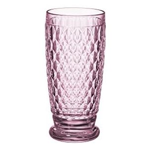 Villeroy en Boch Boston Coloured Longdrinkglas Rose, 400 ml, kristalglas, roze, 1 stuk (1 stuks)