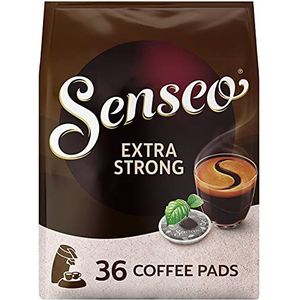 SENSEO Koffiepads Extra Strong (360 Pads - Koffiepads voor SENSEO Koffiepadmachines - Intensiteit 08/09 - Extra Dark Roast Koffie) - 10 x 36 SENSEO Pads
