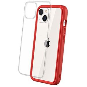 RHINOSHIELD Modular Case Compatible with [iPhone 13] | Mod NX - Customizable Shock Absorbent Heavy Duty Protective Cover 3.5M / 11ft Drop Protection - Red