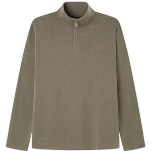 Springfield Gg12 Milano gebreide trui met opstaande kraag, kaki, S