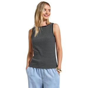 Imprimé - Top - Pine Grove Green - Regular Fit - Mouwloos - Streepmotief