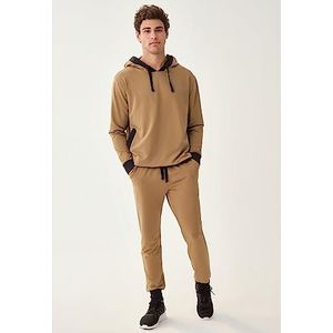 Dagi Heren Tracksuit Bottoms, Lichtbruin, M, lichtbruin, M