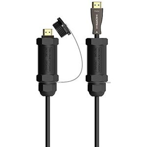 AISENS HDMI-kabel V2.1 AOC met ultrahoge snelheid/HEC 8K @ 60HZ 4K @ 120HZ 4:4 48GBPS - A/M-A/M - 50 m - zwart