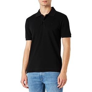 Seidensticker Heren slim fit poloshirt korte mouwen polo shirt, zwart, XL, zwart, XL