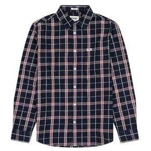 Wrangler 1 x shirt voor heren, Rood Indigo, L