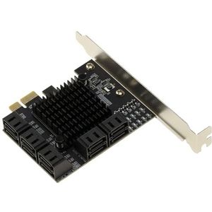 Harde Schijven - PCIe Kaart - 10 Poorten - SATA Gen 3.2 - Compatibel met Windows en Linux