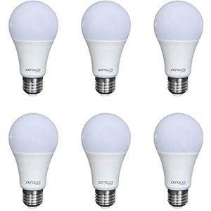 SIGMALED LIGHTING - E27 LED lamp 10W (gelijk aan 70W) - Warm wit licht (2800K) - 950 lumen - Vorige Energieklasse A+ - A60 LED-gloeilamp - Verpakking van 6