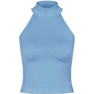 Sloggi Dames Ever Infused Relax High Neck Top Undershirt, Azura Blue, XS