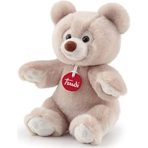 Trudi, Bear Brando: 20cm soft beige grey plush bear, Christmas, baby shower, birthday or Christening gift for kids, Plush Toys, Suitable from birth
