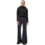 KARL LAGERFELD - 2430 - Jeans - Blauw Rinse - Taille Hoge - Evasé met Slit