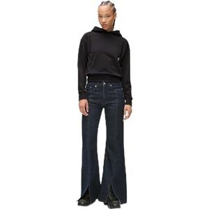 KARL LAGERFELD - 2430 - Jeans - Blauw Rinse - Taille Hoge - Evasé met Slit