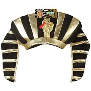 Atosa 37911 hoed Pharao, zwart/goud, unisex – volwassenen,