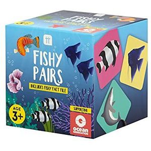 Talking Tables Memory Match Pairs Game voor kinderen met Fish Theme | 36 Snap Cards voor kinderen met Ocean Fact File